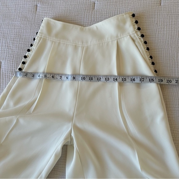 ADEAM Buttoned Wide Leg Pleated Pant Trousers Size 2 - Picture 14 of 15